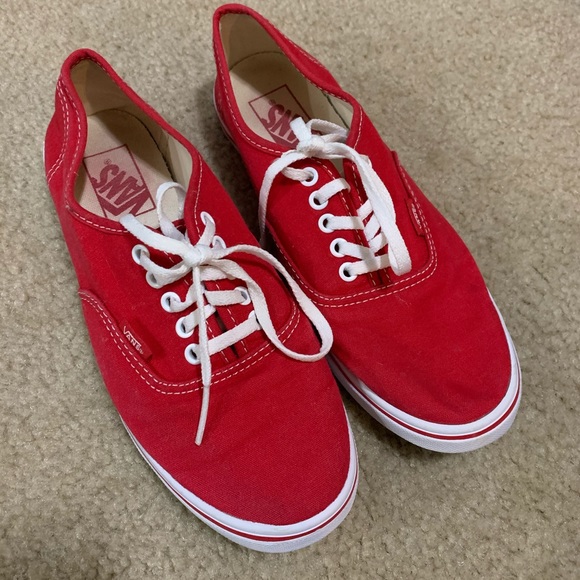 red vans size 7
